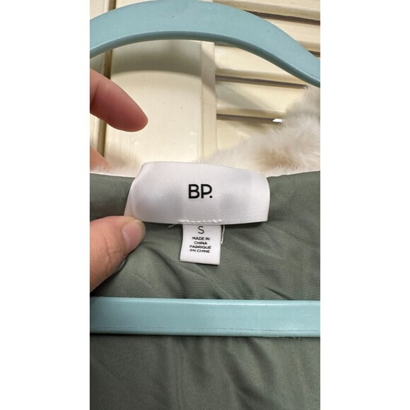 BP. Reversible Faux Fur Jacket in Green Dune SIZE S - Picture 5 of 7